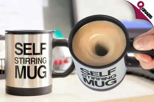From QR15, Let Your Cup Do the Work with a Self-Stirring Mug! (Up to QR70 Value)